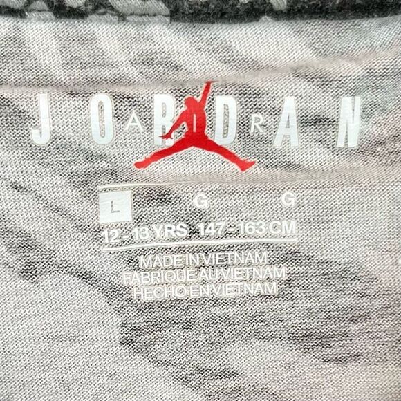 Jordan Tatum Zoo Black White Tee Shirt Large 12-13 - Picture 7 of 11